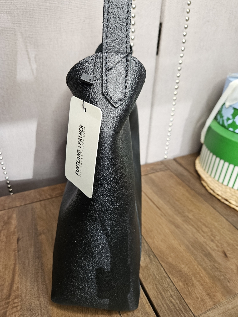 Portland Leather Goods Oversize Naomi Pebbled Black - Picture 12 of 13
